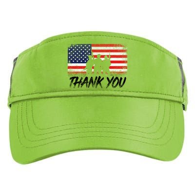 Thank You USA Troops Adult Drive Performance Visor