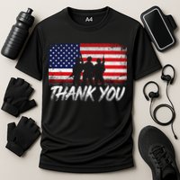 Thank You USA Troops Cooling Performance Crew T-Shirt