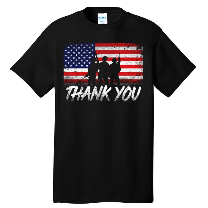 Thank You USA Troops Tall T-Shirt