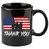 Thank You USA Troops 11oz C Handle Ceramic Mug