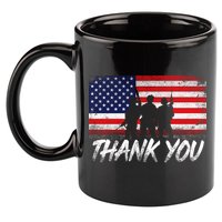 Thank You USA Troops 11oz C Handle Ceramic Mug
