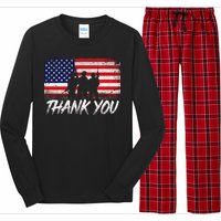 Thank You USA Troops Long Sleeve Pajama Set