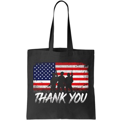 Thank You USA Troops Tote Bag