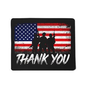 Thank You USA Troops Mousepad