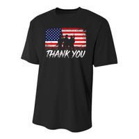 Thank You USA Troops Youth Performance Sprint T-Shirt