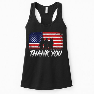 Thank You USA Troops Womens Tank Top