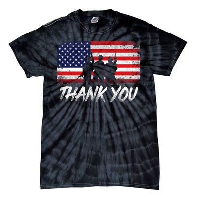 Thank You USA Troops Tie-Dye T-Shirt