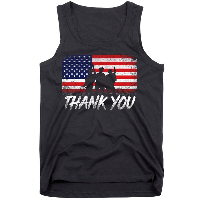 Thank You USA Troops Tank Top