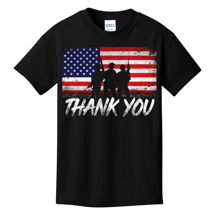 Thank You USA Troops Kids T-Shirt