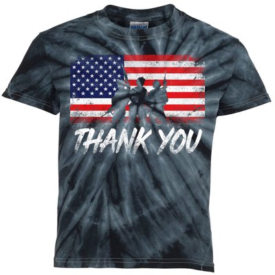 Thank You USA Troops Kids Tie-Dye T-Shirt