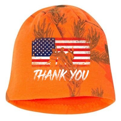 Thank You USA Troops Kati - Camo Knit Beanie