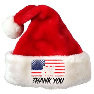 Thank You USA Troops Premium Christmas Santa Hat