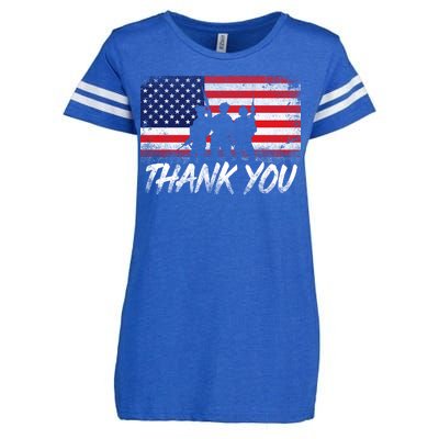 Thank You USA Troops Enza Ladies Jersey Football T-Shirt