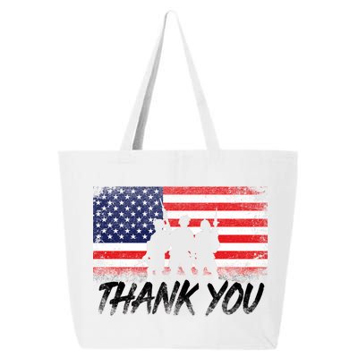 Thank You USA Troops 25L Jumbo Tote