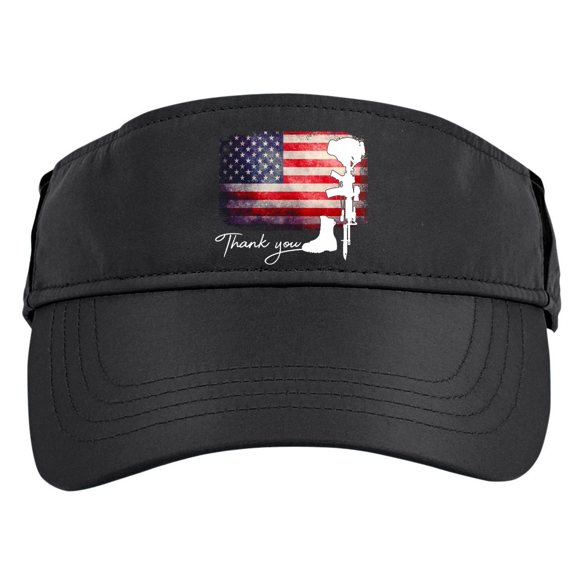 Thank You Veterans Memorial Day Adult Drive Performance Visor