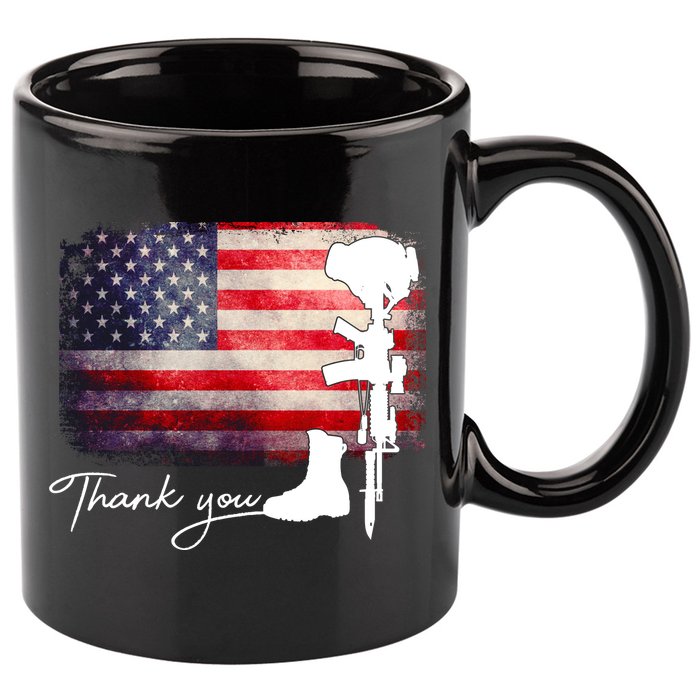 Thank You Veterans Memorial Day 11oz C Handle Ceramic Mug
