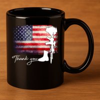 Thank You Veterans Memorial Day 11oz C Handle Ceramic Mug