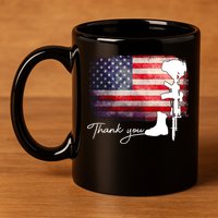 Thank You Veterans Memorial Day 11oz C Handle Ceramic Mug