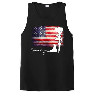 Thank You Veterans Memorial Day PosiCharge Competitor Tank