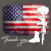 Thank You Veterans Memorial Day Cotton Canvas Backpack