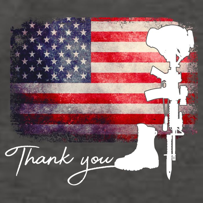 Thank You Veterans Memorial Day Vector Backpack