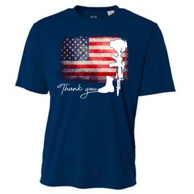 Thank You Veterans Memorial Day Cooling Performance Crew T-Shirt