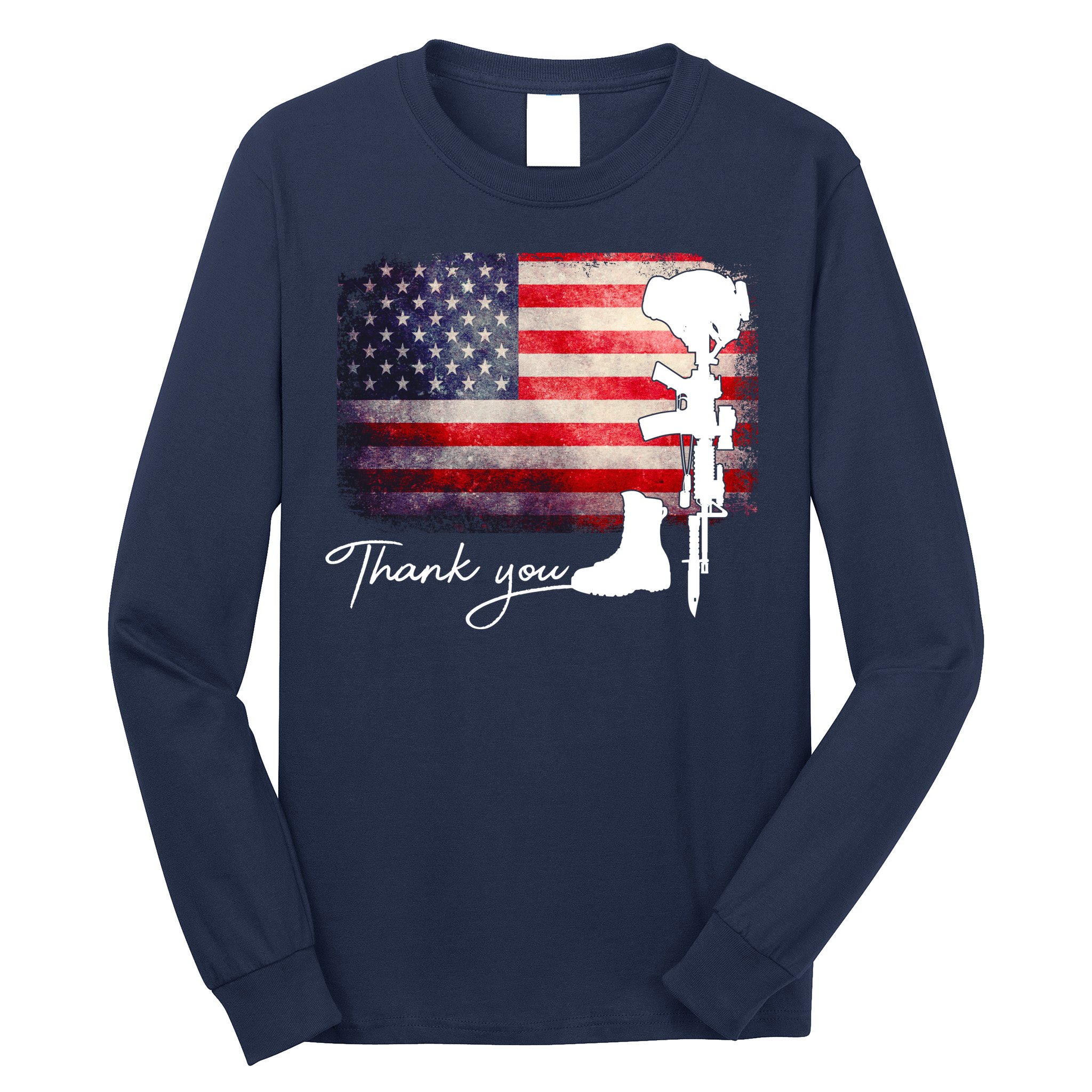 Thank You Veterans Memorial Day Long Sleeve Shirt