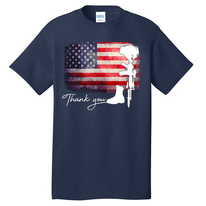 Thank You Veterans Memorial Day Tall T-Shirt