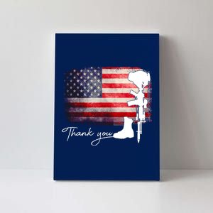 Thank You Veterans Memorial Day Canvas