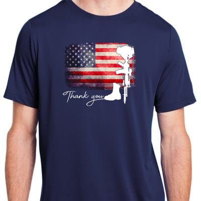 Thank You Veterans Memorial Day Adult ChromaSoft Performance T-Shirt