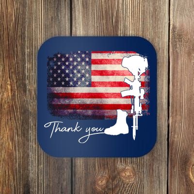 Thank You Veterans Memorial Day Coaster