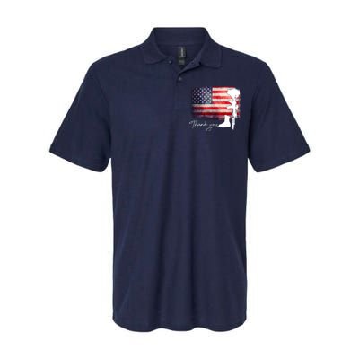 Thank You Veterans Memorial Day Softstyle Adult Sport Polo