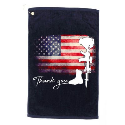 Thank You Veterans Memorial Day Golf Towel
