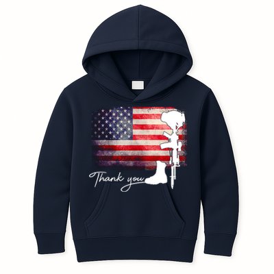 Thank You Veterans Memorial Day Kids Hoodie