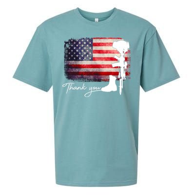 Thank You Veterans Memorial Day Sueded Cloud Jersey T-Shirt