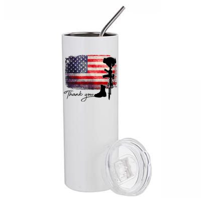 Thank You Veterans Memorial Day Stainless Steel Tumbler