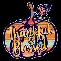 Thankful & Blessed Fashion Pumpkin Backpack