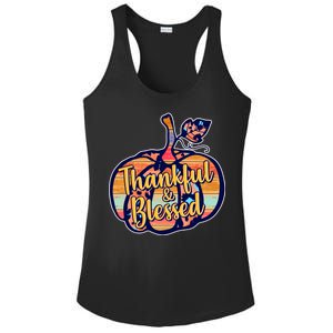 Thankful & Blessed Fashion Pumpkin Ladies PosiCharge Competitor Racerback Tank