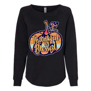 Thankful & Blessed Fashion Pumpkin Womens California Wash Sweatshirt