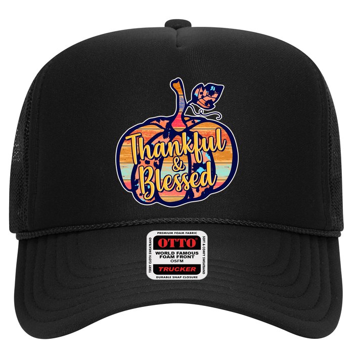 Thankful & Blessed Fashion Pumpkin Trucker Hat