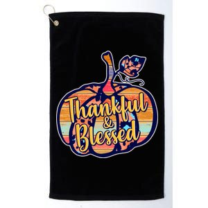 Thankful & Blessed Fashion Pumpkin Platinum Collection Golf Towel