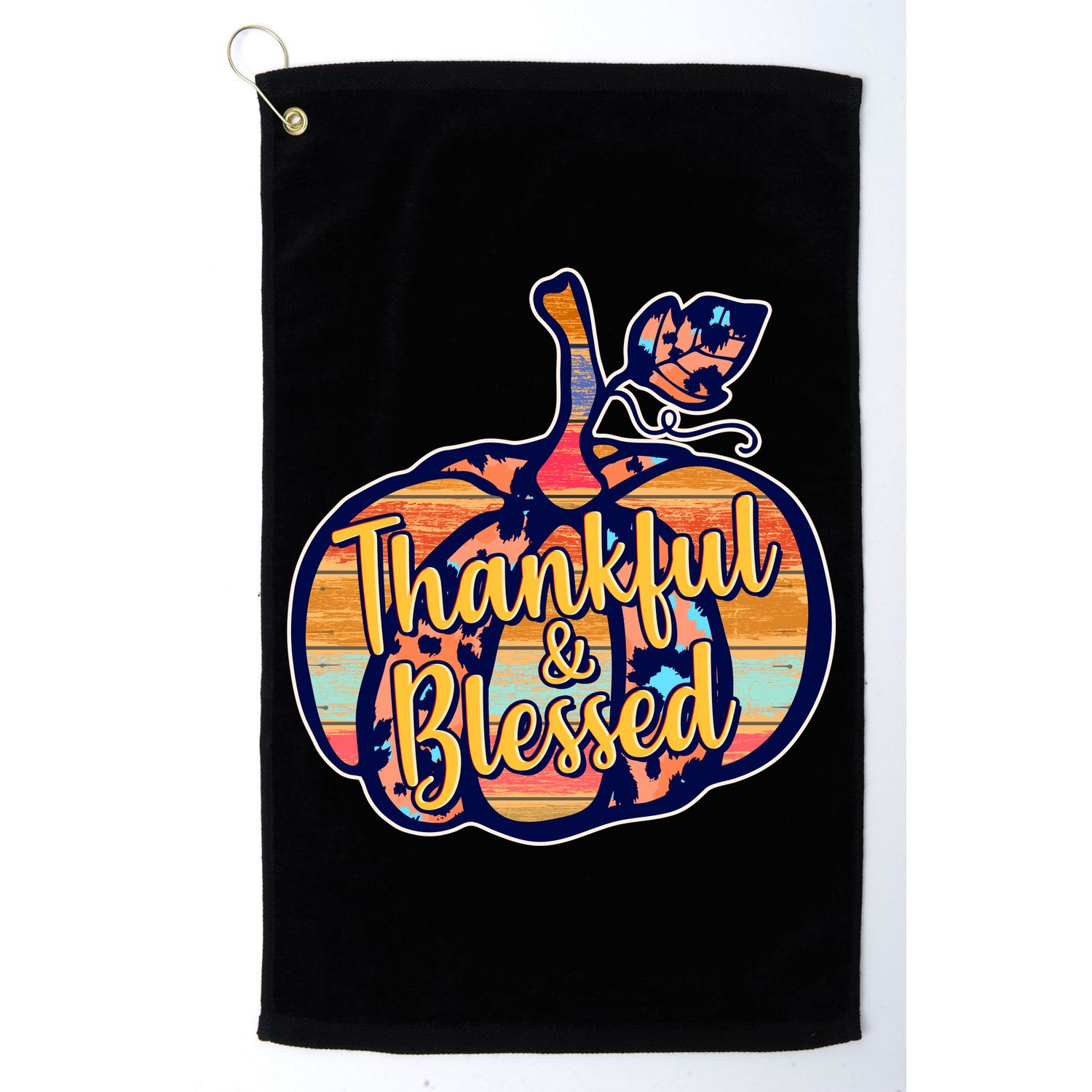 Thankful & Blessed Fashion Pumpkin Golf Towel