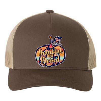 Thankful & Blessed Fashion Pumpkin Yupoong Adult 5-Panel Trucker Hat