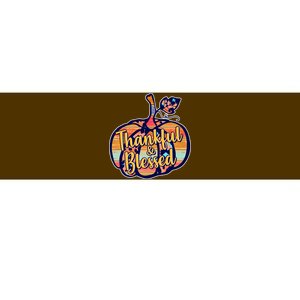 Thankful & Blessed Fashion Pumpkin Bumper Sticker