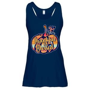 Thankful & Blessed Fashion Pumpkin Ladies Essential Flowy Tank