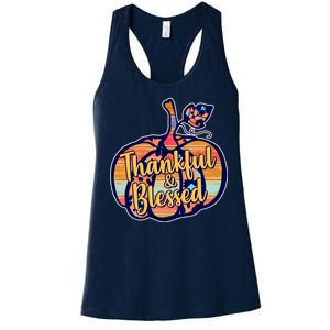 Thankful & Blessed Fashion Pumpkin Women's Racerback Tank