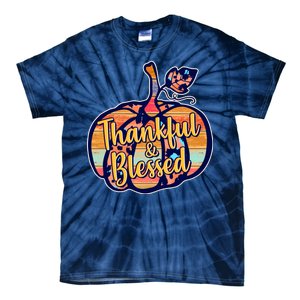 Thankful & Blessed Fashion Pumpkin Tie-Dye T-Shirt