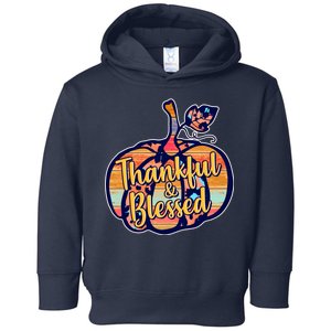 Thankful & Blessed Fashion Pumpkin Toddler Hoodie