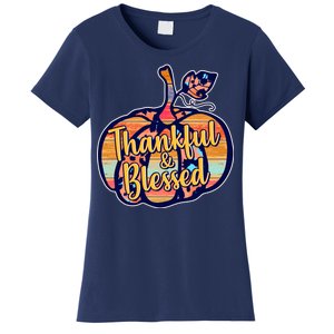 Thankful & Blessed Fashion Pumpkin Women's T-Shirt