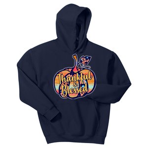 Thankful & Blessed Fashion Pumpkin Kids Hoodie